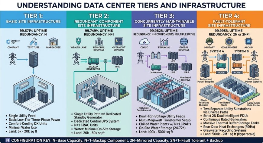 Introduction to Tier 1 – Tier 4 Data Centers